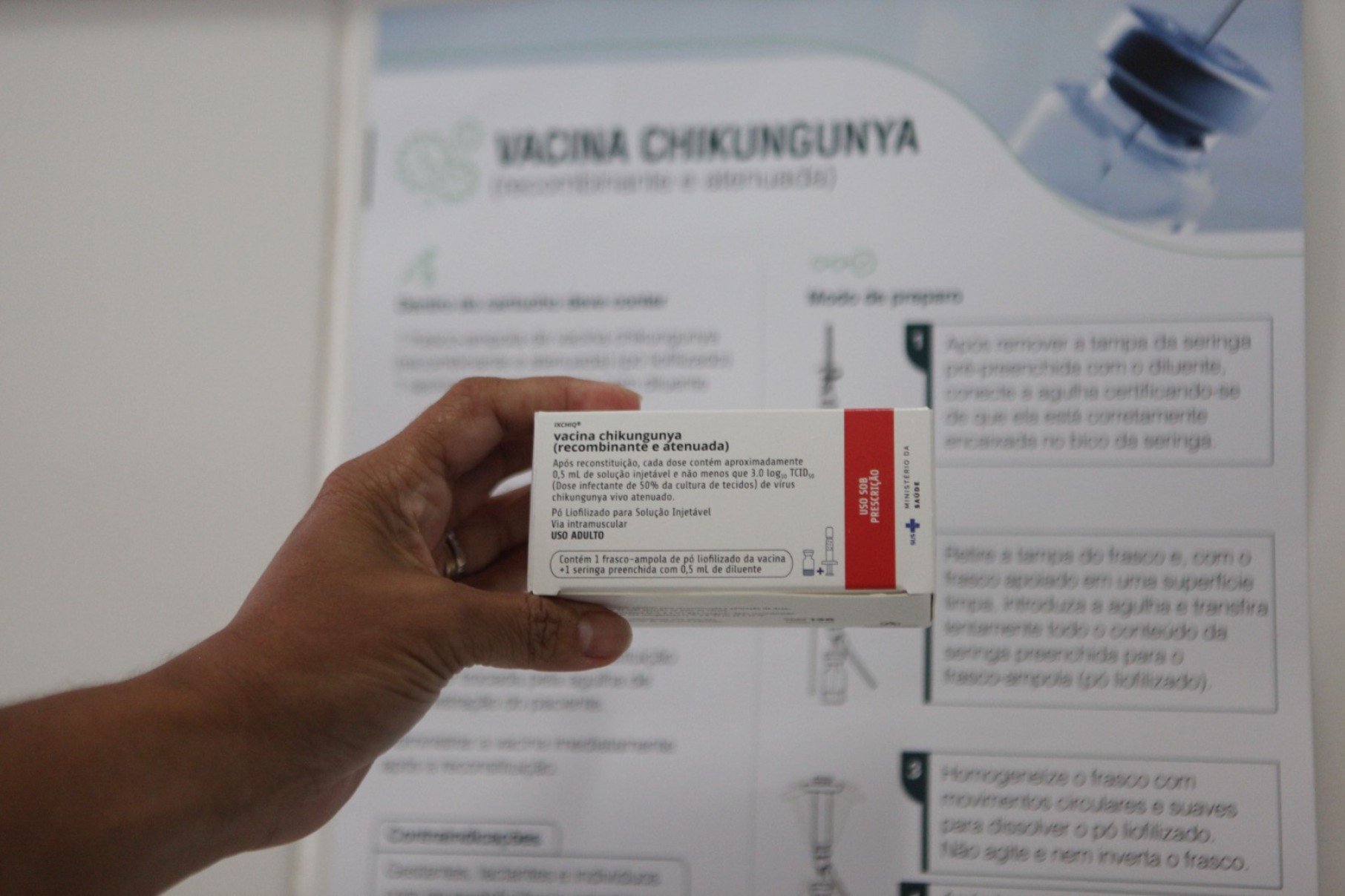 A vacina do Butantan contra a chikungunya é a primeira do mundo a ser disponibilizada para prevenir a doença-Edésio Ferreira/EM/DA Press