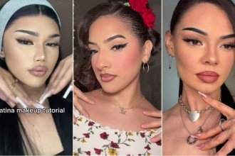 Latino makeup é trend no TikTok e no Instagram -  (crédito: TikTok / reprodução)