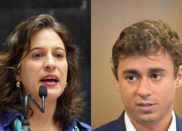 Bella Gonçalves (Psol), deputada estadual, e Nikolas Ferreira (PL-MG), deputado federal -  (crédito: Luiz Santana/ALMG e Leandro Couri/EM/D.A.Press)