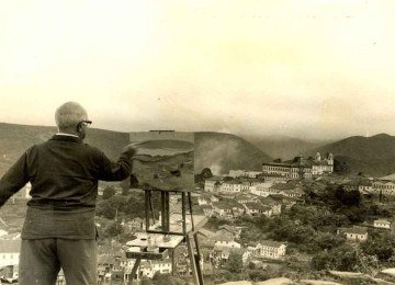 Em 1944, Guignard chegou a BH, a convite de JK, para organizar e dirigir o curso livre de desenho e pintura, que teve lugar no Parque Municipal -  (crédito:  Luiz Alfredo/O Cruzeiro/Arquivo EM)