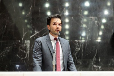 Tadeu Martins Leite, o Tadeuzinho, presidente da ALMG -  (crédito: Luiz Santana / ALMG)