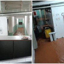 Vídeo: água invade hospital em Juiz de Fora após forte chuva - Reprodução