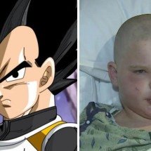 Menino imita personagem de ‘Dragon ball’ para sobreviver a ataque de abelha - Redes sociais