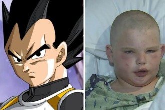 Andrew Kuntz imitou o Vegeta durante um ataque de abelhas -  (crédito: Redes sociais)