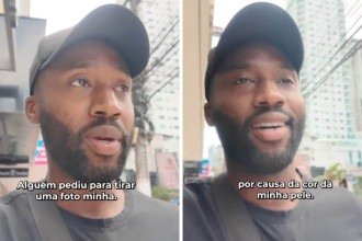 Keanu Campbell disse que foi abordado por uma pessoa que quis tirar foto com ele por conta da cor da pele
 -  (crédito: Redes sociais)
