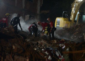 Bairro Parque Burnier foi um dos mais atingidos pelas chuvas em Juiz de Fora  -  (crédito: Túlio Santos/EM/D.A.Press)