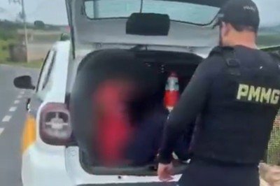 Foragido foi encontrado pela Polícia Militar no Bairro Vila Paiva, em Varginha, no Sul de Minas Gerais -  (crédito: PMMG / Reprodução)