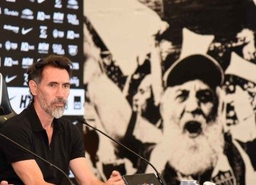 Novo técnico do Galo, Eduardo Domínguez foi apresentado ontem pelo clube -  (crédito: Gladyston Rodrigues/EM/D.A Press)