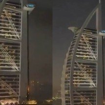 Único hotel 7 estrelas do mundo, Burj Al Arab é atingido por drone iraniano - Redes sociais/Reprodução