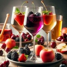 Vinhos surpreendentes que não são feitos de uva - imagem gerada por inteligência artificial 