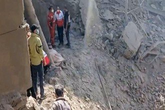 Explosões foram ouvidas no leste e no oeste de Teerã, segundo a mídia iraniana -  (crédito: Foto por - / VARIOUS SOURCES / AFP)