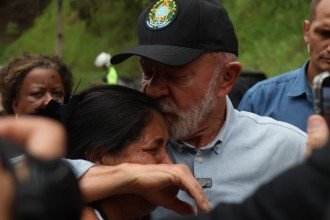 O presidente Luiz Inácio Lula da Silva esteve em Juiz de Fora e outras cidades da Zona da Mata afetadas pelas chuvas  -  (crédito: Leonardo Costa/Tribuna de Minas)