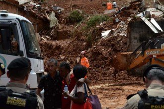 Deslizamento de terra em Juiz de Fora: 