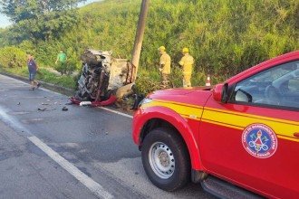 As causas do acidente erão apuradas -  (crédito: Reprodução/CBMMG)