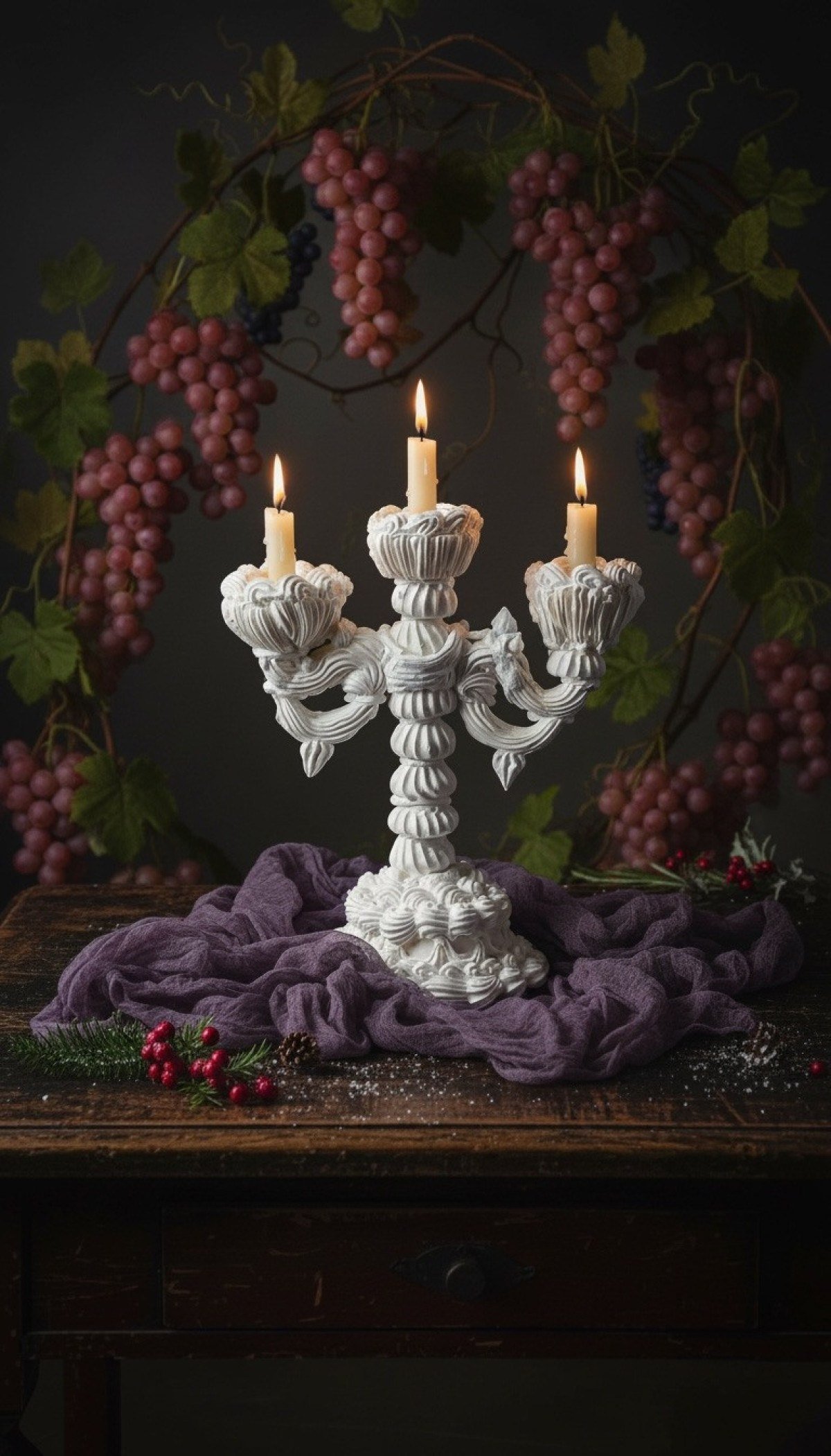 Candelabro de a&ccedil;&uacute;car da Suspir&ocirc;