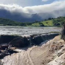 Veja como está a barragem de Porteirinha nesta segunda-feira (2/3) - Divulgação/CBMMG