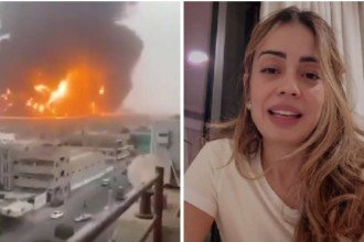 Izabella Naessa conta como está sendo a rotina em meio aos ataques interceptados em Dubai -  (crédito: Redes sociais / Reprodução)