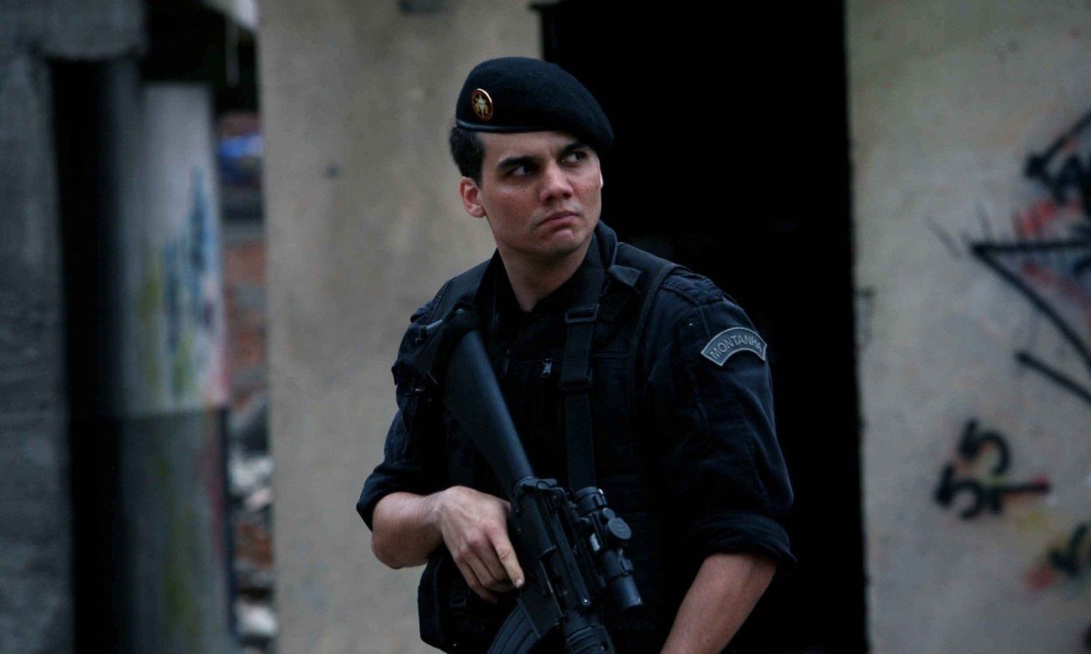 Cena de Wagner Moura como Capitão Nascimento no filme "Tropa de elite" -  (crédito: Divulgação )
