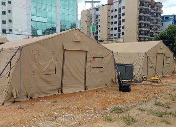 As instalações começaram a ser montadas na manhã desta quarta (04/03) -  (crédito: Reprodução/Prefeitura de Ubá )