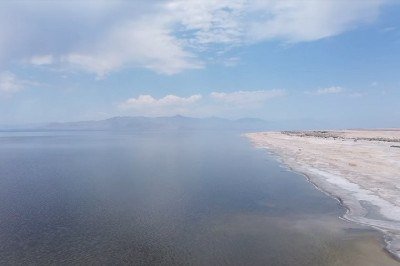 <p>O maior lago da Califórnia, nos Estados Unidos, tem passado por uma das situações mais críticas desde seu surgimento, em 1905.</p>
 -  (crédito: Reprodução/YouTube)