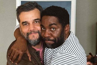 Wagner Moura e Lázaro Ramos são amigos há mais de 30 anos -  (crédito: Redes sociais / Lázaro Ramos)