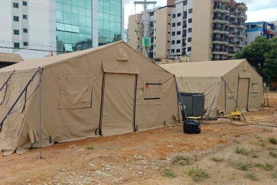 As instalações começaram a ser montadas na manhã desta quarta (04/03) -  (crédito: Reprodução/Prefeitura de Ubá )