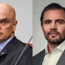 Moraes nega troca de mensagens com Vorcaro - Sergio Lima / AFP e Reprodução
