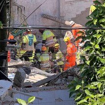 Após 12 horas de buscas no lar de idosos, seis vítimas seguem soterradas - crédito: Edésio Ferreira/EM/D.A Press