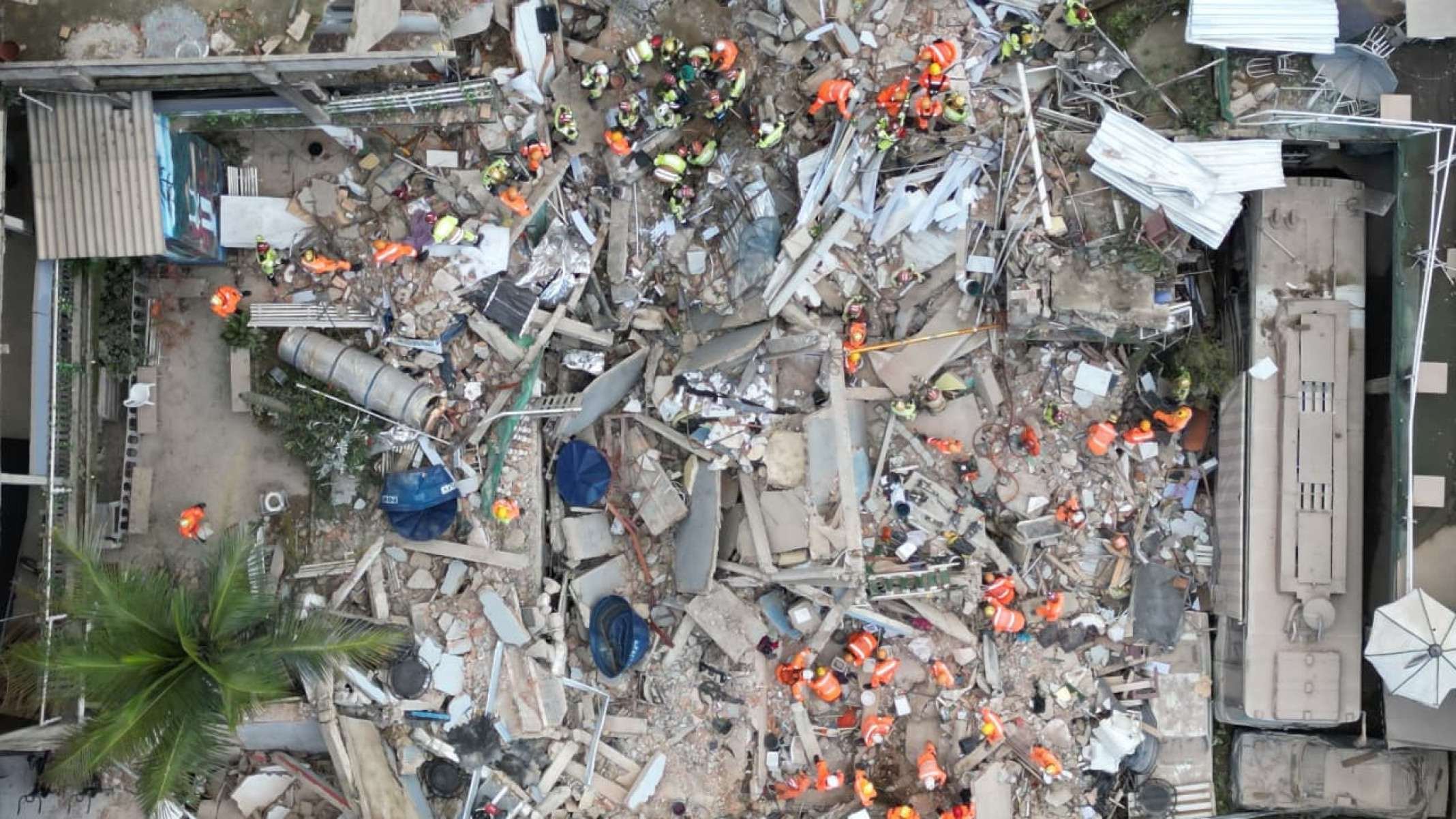 Desabamento de lar de idosos deixa vítimas no Bairro Jardim Vitória, em BH