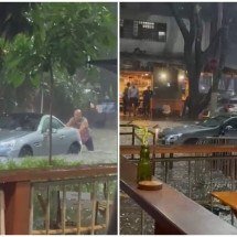 Vídeo: homem empurra Mercedes em meio a alagamento na Savassi, em BH - Lulu Amaral