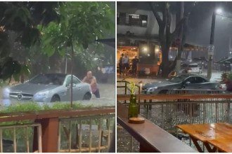 Imagens foram registradas na noite desta sexta-feira (6/3) -  (crédito: Lulu Amaral)