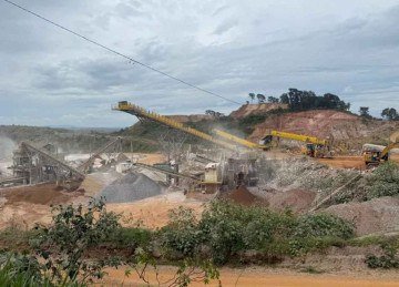 Mina da Morro Verde, em Pratápolis, no Sudoeste de Minas, que produz fosfatados -  (crédito: Divulgação)