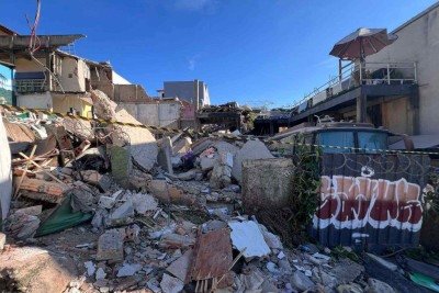 Durante as inspeções, técnicos verificaram diferentes níveis de comprometimento nas edificações -  (crédito: Crédito: Edésio Ferreira/EM/DA Press)