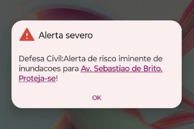 Defesa Civil emitiu alertas e interditou vias -  (crédito: Reprodu&ccedil;&atilde;o)