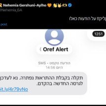 App de alerta de mísseis de Israel é ‘clonado’ para espionagem digital  - Reprodu&ccedil;&atilde;o/X