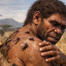 Mosquitos da malária já picavam Homo erectus há quase 2 milhões de anos - imagem gerada por inteligência artificial/acervo Estado de Minas
