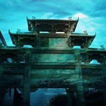 China tem cidade submersa intacta sob lago artificial - reprodução/ x