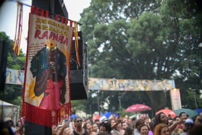 Adriana Araújo participou da primeira edição do Rua do Samba  -  (crédito: Leandro Couri/EM/D.A.Press)