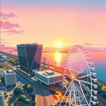 Nas alturas: conheça algumas das rodas-gigantes mais impressionantes do mundo - Reprodução/Instagram @rodagigante_rio