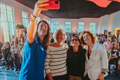 Fernanda Mena, Ana Maria Machado, Lilia Schwarcz e Miriam Leit&atilde;o no Festival Fronteiras, realizado no Dia Internacional da Mulher -  (crédito: Instagram/reprodu&ccedil;&atilde;o)