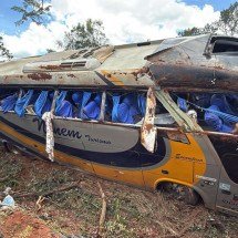 Mortos em acidente com ônibus na BR-251 foram atingidos por galho de árvore - Redes sociais/divulgaçao