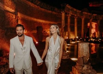 Noivado de Daniel Vorcaro, na Vila Adriana, em Roma -  (crédito: Reprodução)