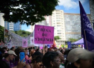 Protesto realizado em Belo Horizonte no domingo passado (8/3), Dia Internacional da Mulher

 -  (crédito: Leandro Couri/EM/D.A Press)