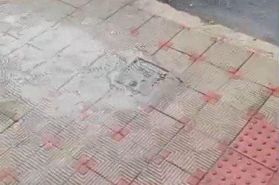 Vazamento em frente ao Col&eacute;gio Santa Dorot&eacute;ia gera transtornos -  (crédito: Redes Sociais/Reprodu&ccedil;&atilde;o)