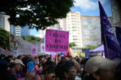 Protesto realizado em Belo Horizonte no domingo passado (8/3), Dia Internacional da Mulher

 -  (crédito: Leandro Couri/EM/D.A Press)