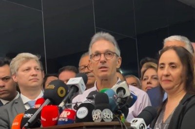 Zema participa de ato do Novo por impeachment de Moraes -  (crédito: Reprodução vídeo/Redes Sociais)