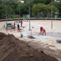 Com atraso, PBH promete entrega da Praça do Papa para este semestre - Leandro Couri/EM/D.A.Press.Brasil