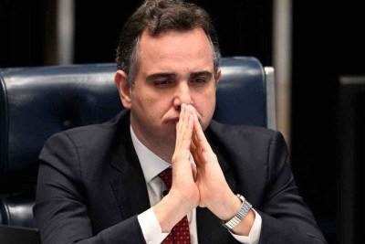 O senador Rodrigo Pacheco afirmou que 2026 &eacute; seu &uacute;ltimo ano na pol&iacute;tica -  (crédito: EVARISTO S&Aacute;/AFP)