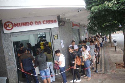 Mundo da China, no centro de BH, gera filas imensas na semana de abertura -  (crédito: Alexandre Guzanshe/EM/D.A Press)