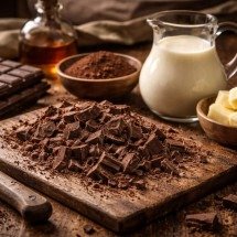 Ganache, creme que transforma qualquer sobremesa -  imagem gerada por i.a 